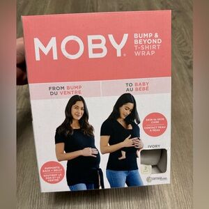 MOBY Bump & Beyond T-Shirt Wrap - Ivory Size 2 Brand New In Box